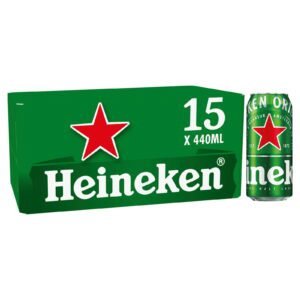 Heineken Premium Lager Beer Cans 15x440ml