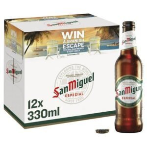 San Miguel Premium Lager Beer Bottles 12x330ml